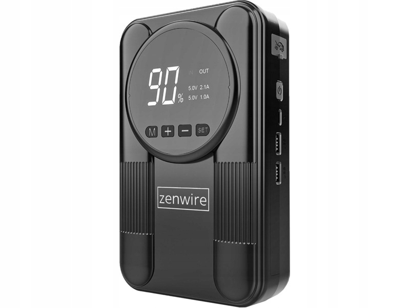 Urządzenie rozruchowe powerbank jump starter booster kompresor samochodowy