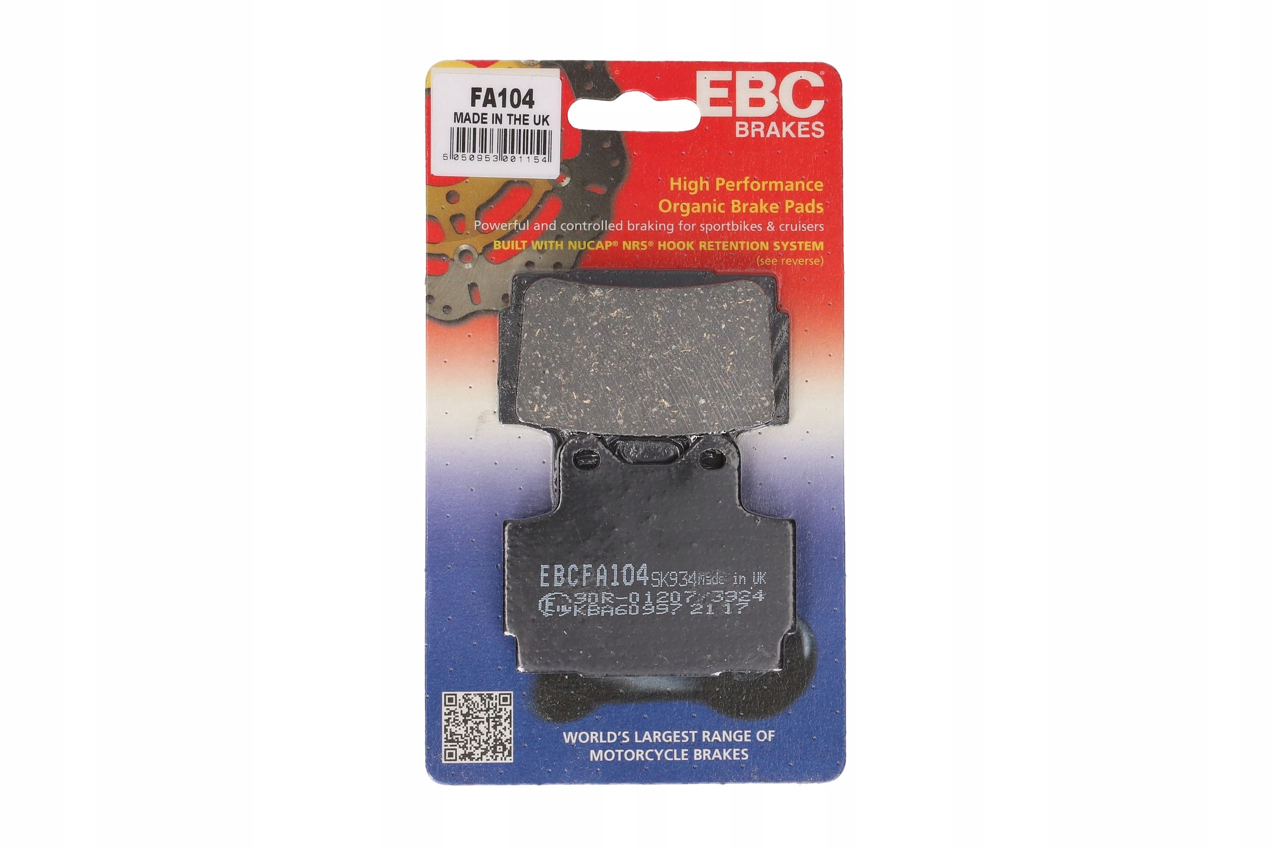 

Klocki Ebc FA104 Yamaha Xj 600 S H 1993 tył