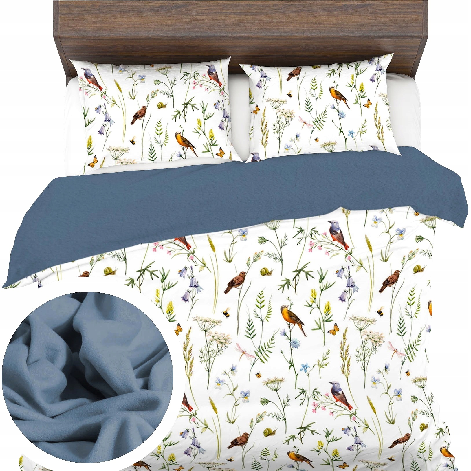 Izolované Povlečení 220x200+2x70x80 Fleece Bavlna Teplý zimní podzimní hrad