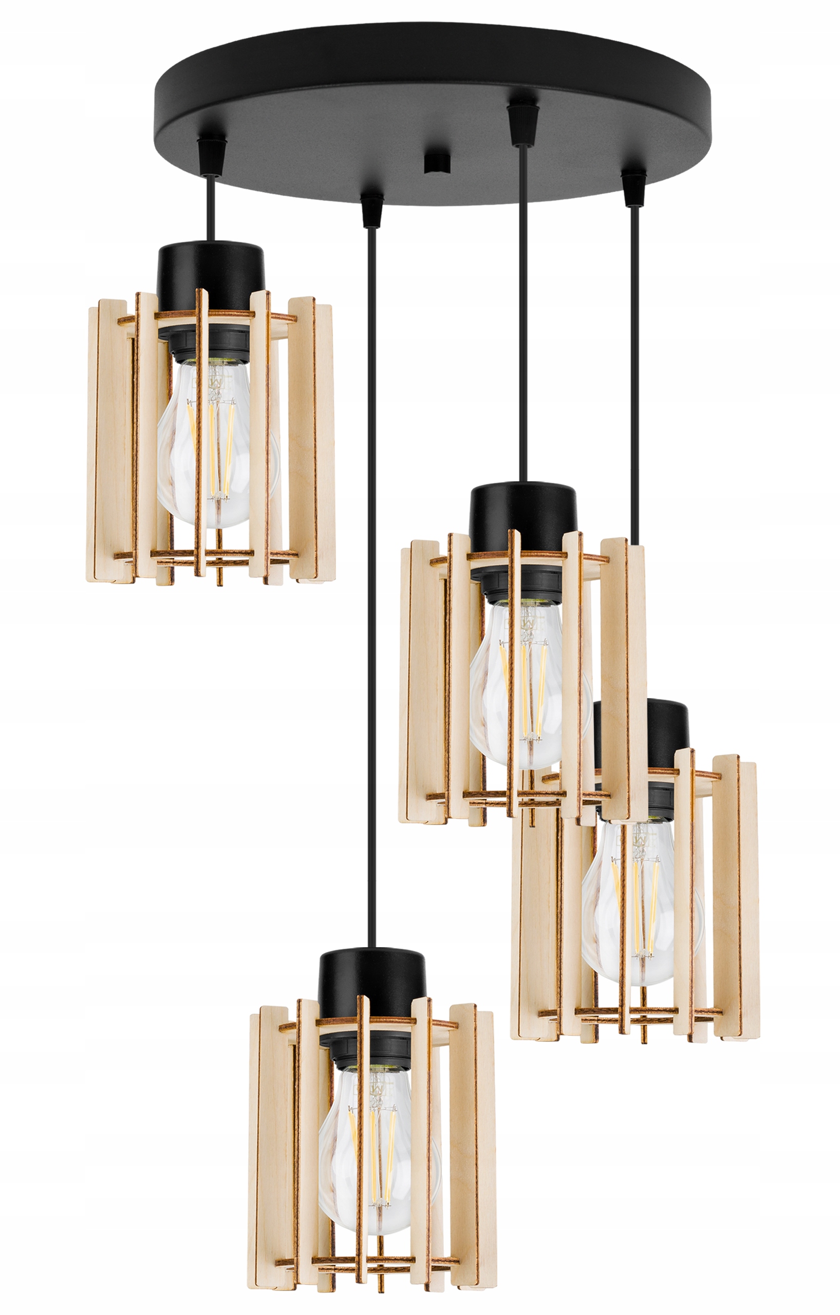 Závěsná Lampa Stropní Lustr Dřevo Moderní Boho Do Jídelny Nad Stůl