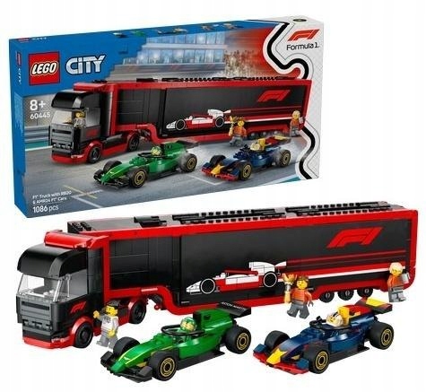 Lego(r) City 60445 Nákladní vůz s formulemi RB20 a AMR2