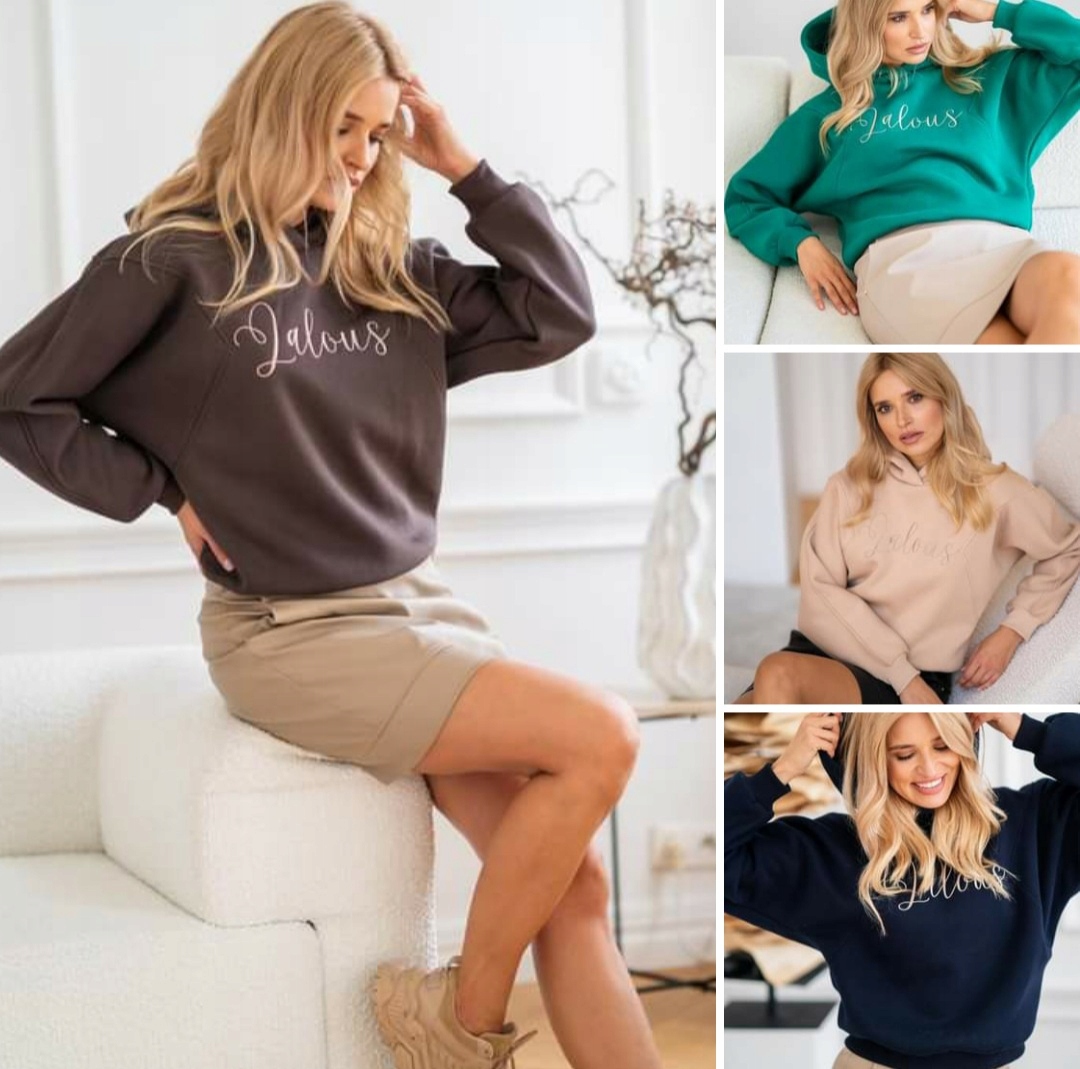 Béžová Mikina Logo 0868 Lalous vel L