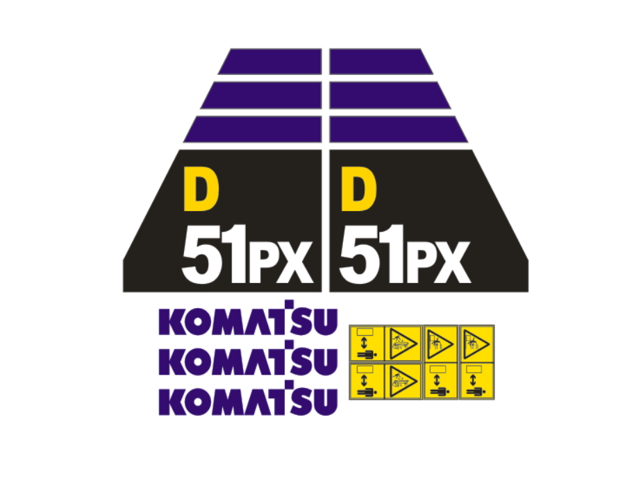 Samolepky samolepka Komatsu D51PX