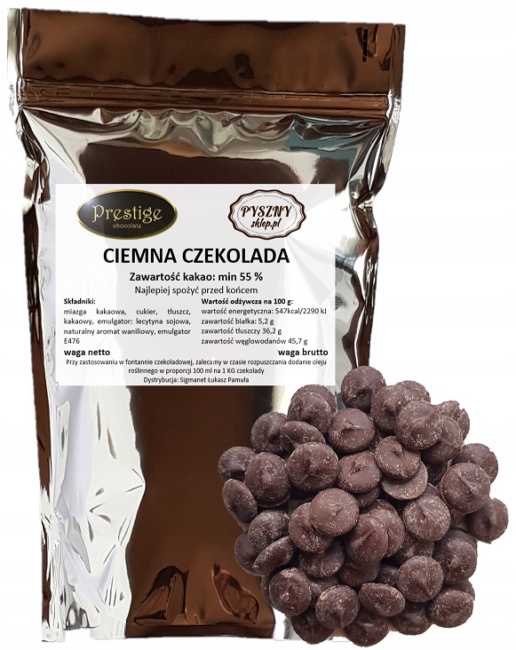 Czekolada Deserowa do fontann fondue 2kg