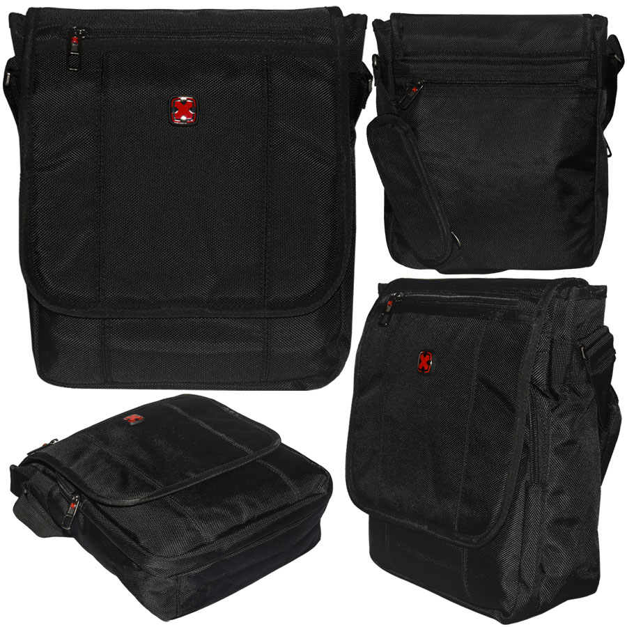 Klasická Taška Přes Rameno Pro Každodenní Práci, Černá Reportáž