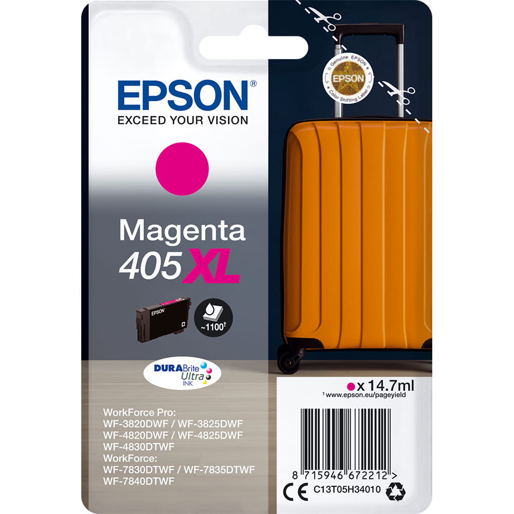 Tisk Epson C13T05H34010 405XL červená (purpurová)