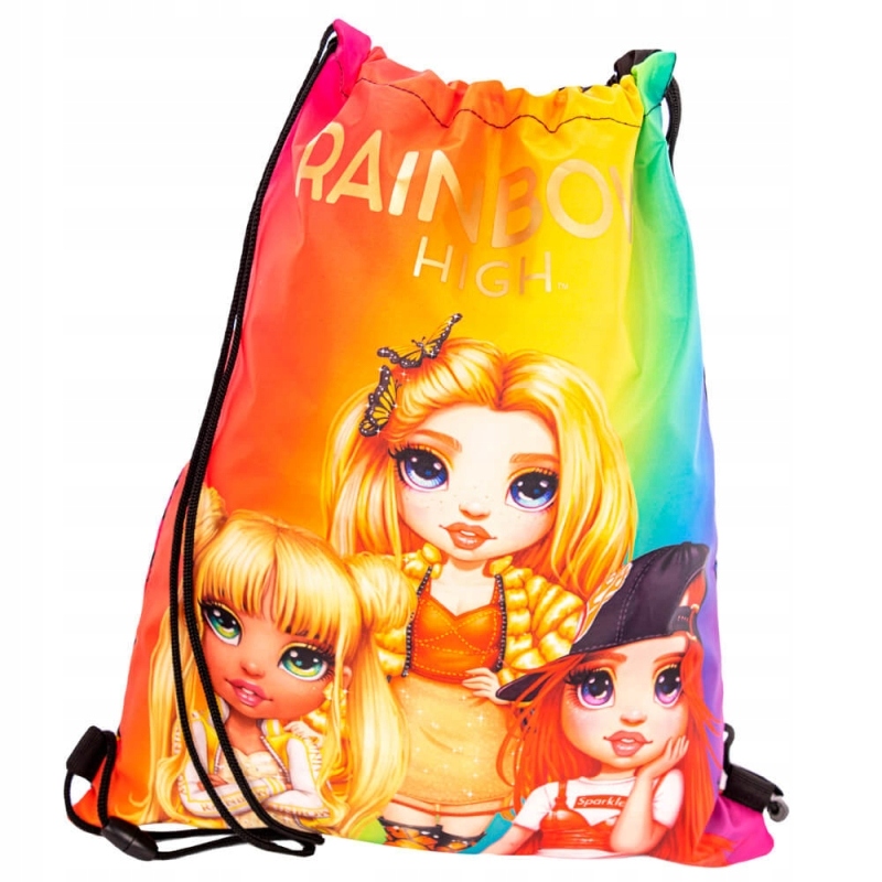 TORNISTER+PIÓRNIK+WOREK + ZESTAW ŚNIADANIOWY GOLDEN RAINBOW HIGH ASTRA Płeć dziewczynki