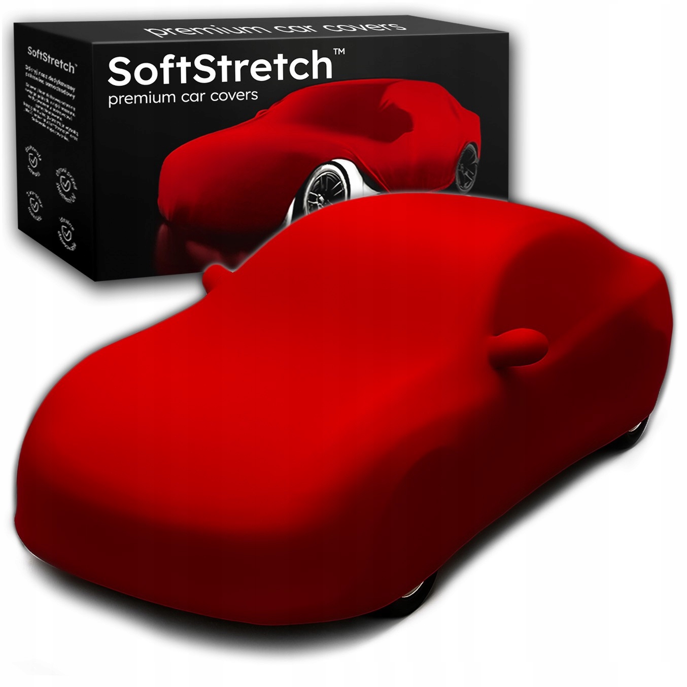 Univerzální potah do auta SoftStretch červený
