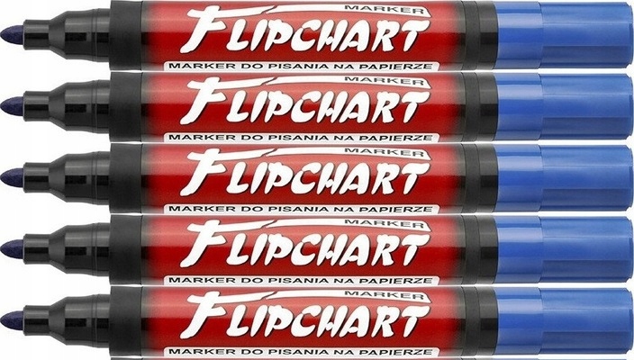 MARKER DO FLIPCHARTÓW Kamet niebieski x 5 szt