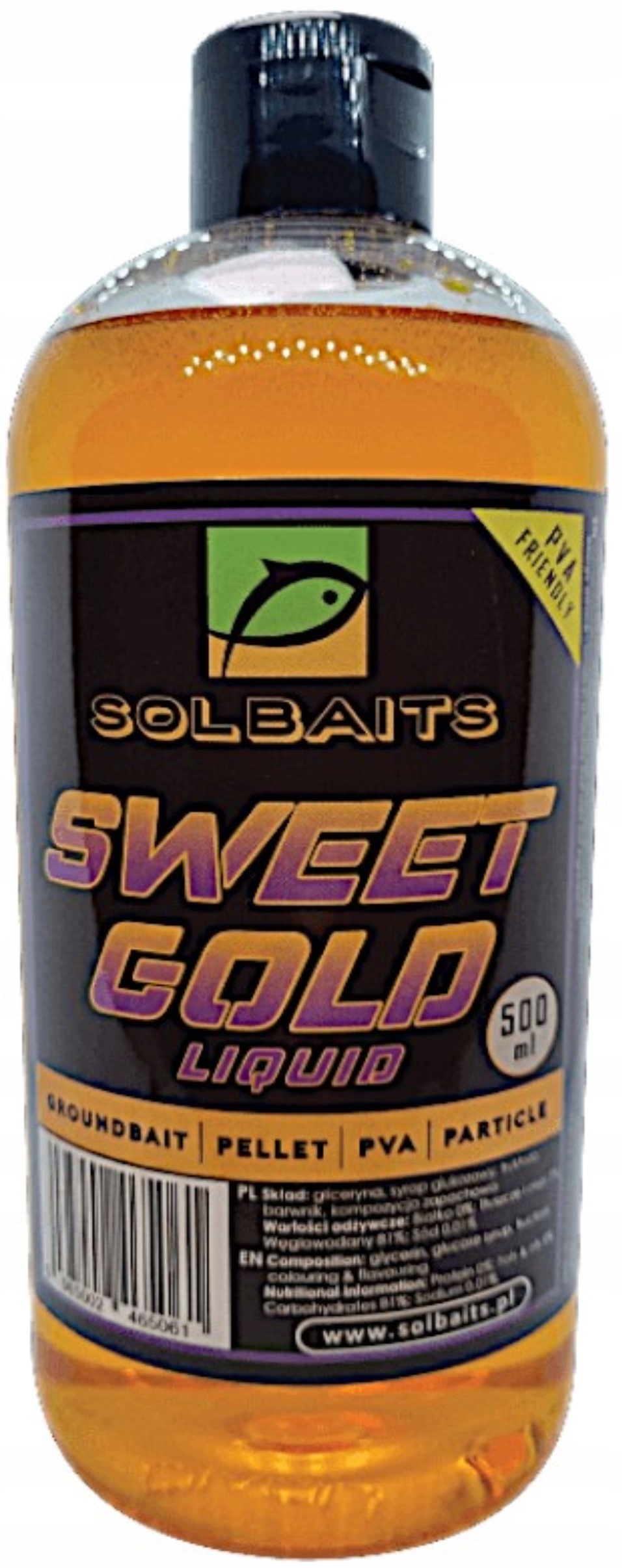 Zalewa Solbaits Pellet Liquid Sweet Gold 500ml method feeder Booster