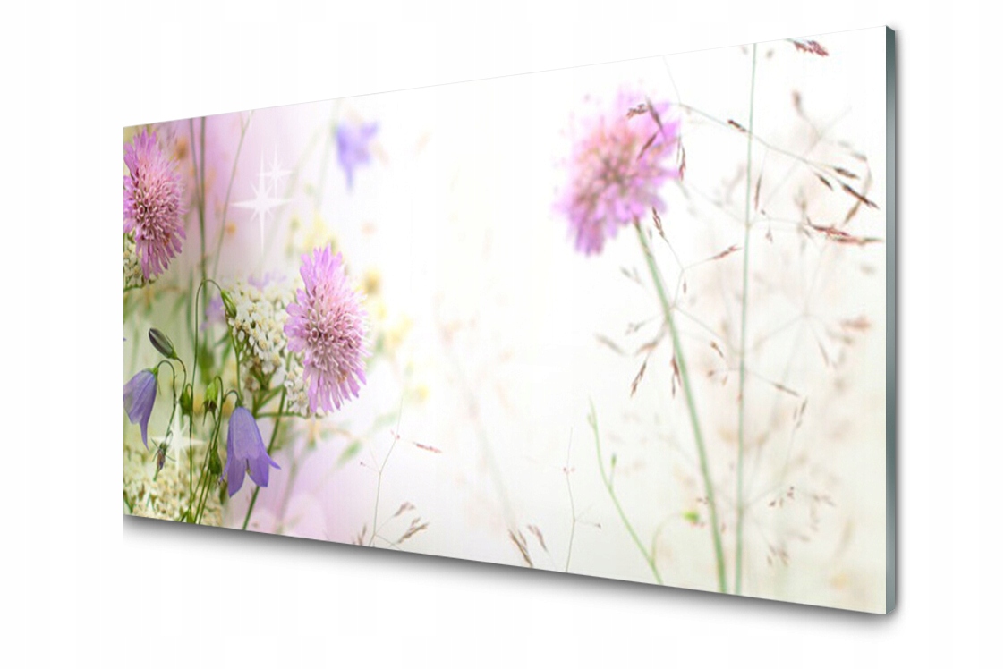 

Panel szklany dekor Kwiaty Roślina 140x70 + Klej