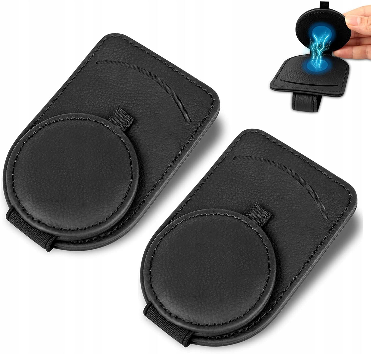 Uchwyt na okulary przeciwsłoneczne Ca (2PCS Black)