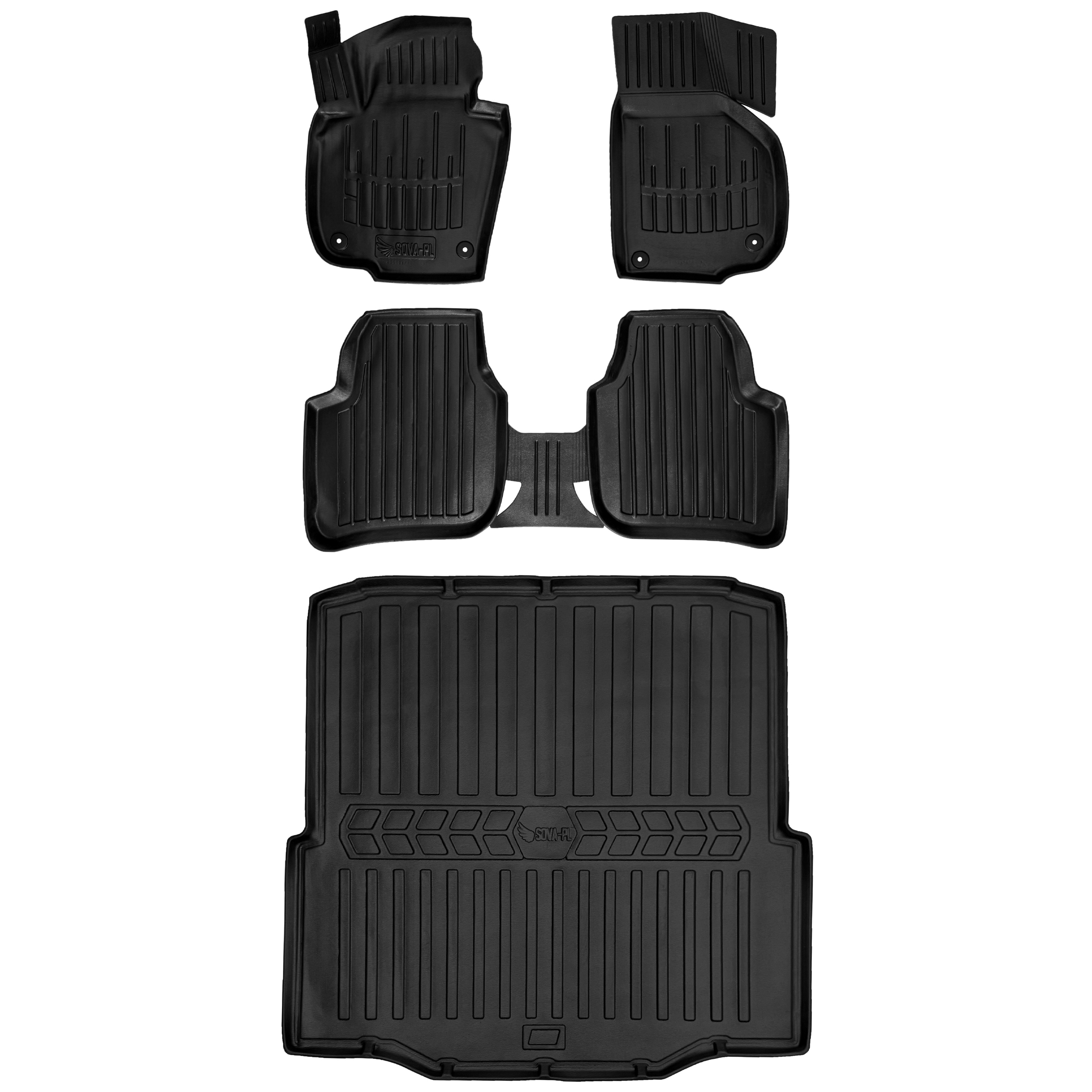 Gumowy zestaw dywaniki i mata Skoda Superb Іі 3T (2008-2015) liftback