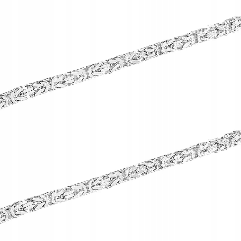 Stříbrný řetízek 925 rhodiovaný, královská vazba, masivní, 15.15 g, elegantní