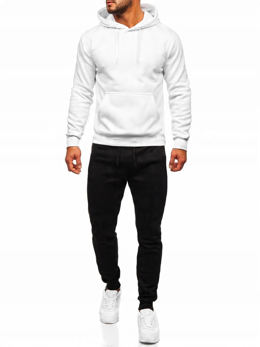 

Komplet Dresowy Męski Dres Biały D002 DENLEY_2XL