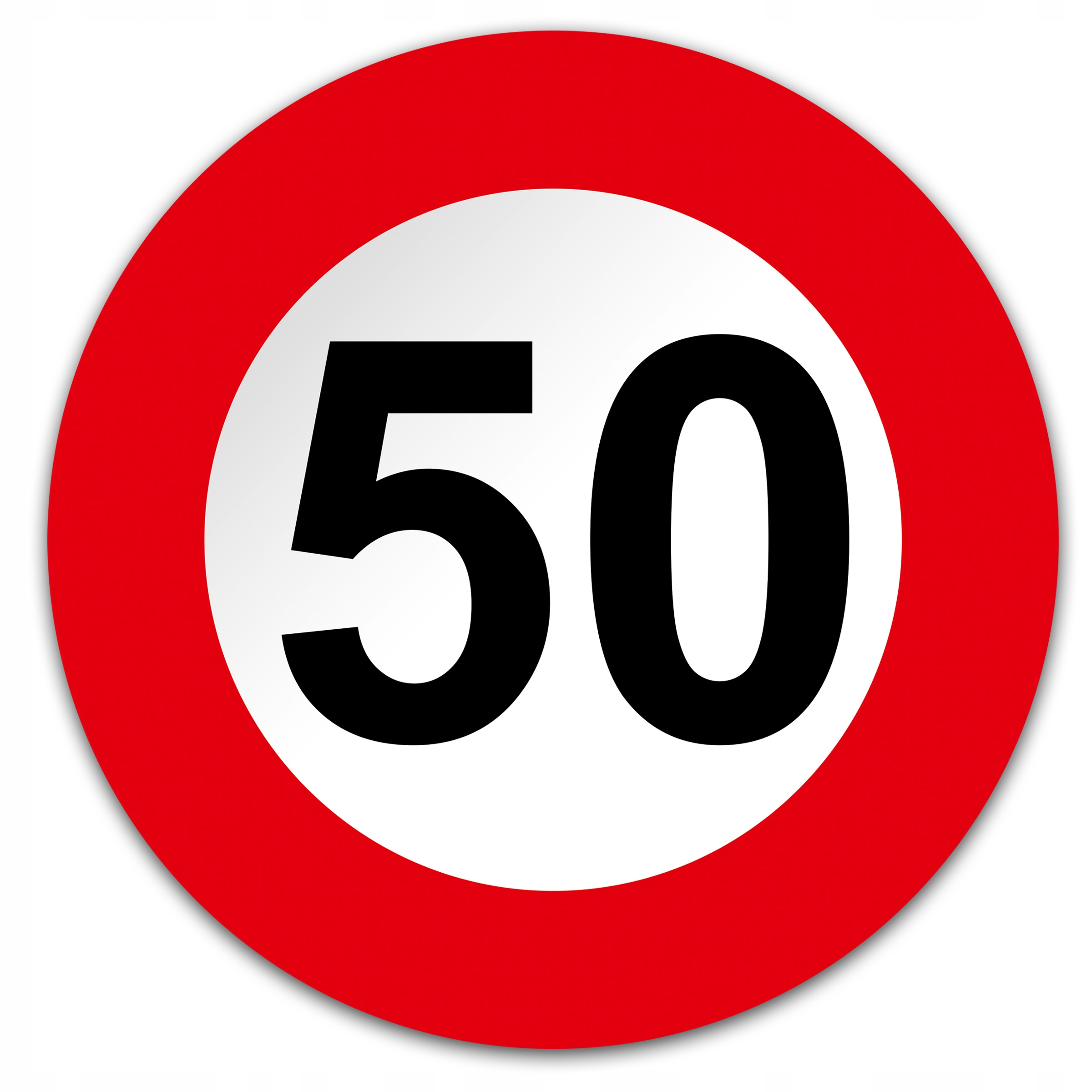 Nalepki Odblaskowe ograniczenie prędkości 50 Tir
