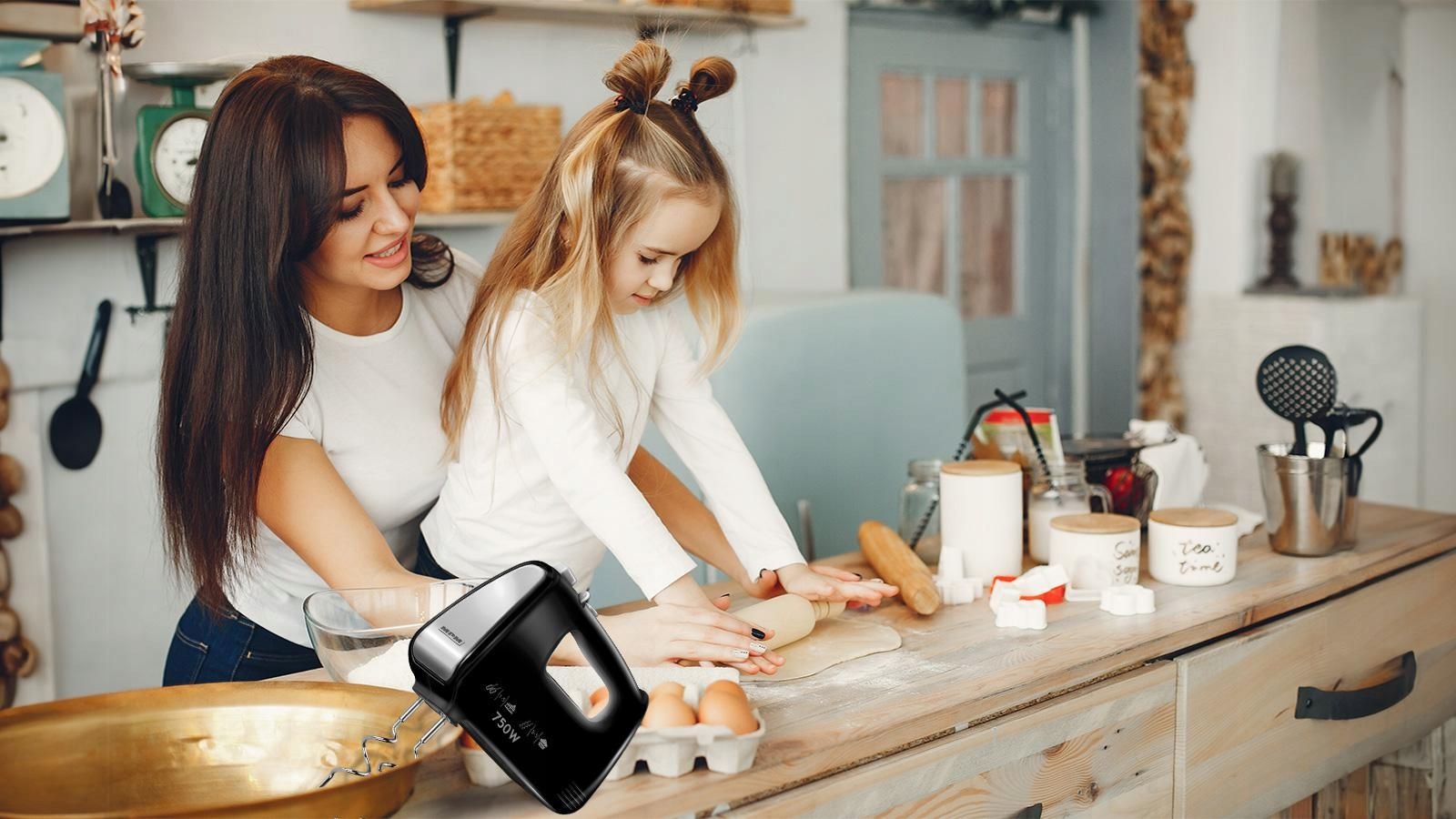 Mikser ręczny MPM MMR-19/C 750W 5 prędkości turbo haki do ciasta czarny Model MMR-19/C