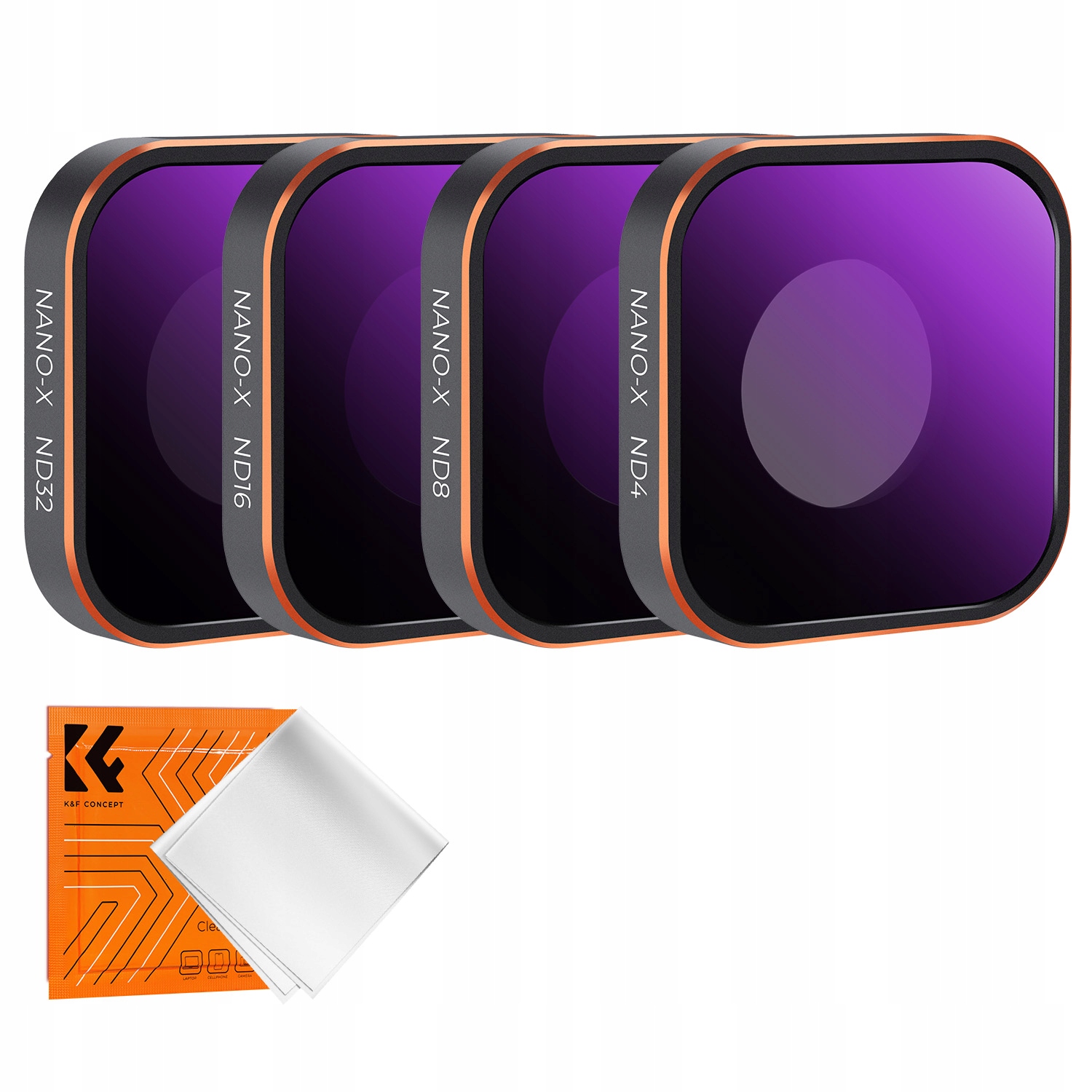 Sada šedých filtrov Nd 4v1 ND4 ND8 ND16 ND32 pre GoPro Hero 13 12 11 10 9