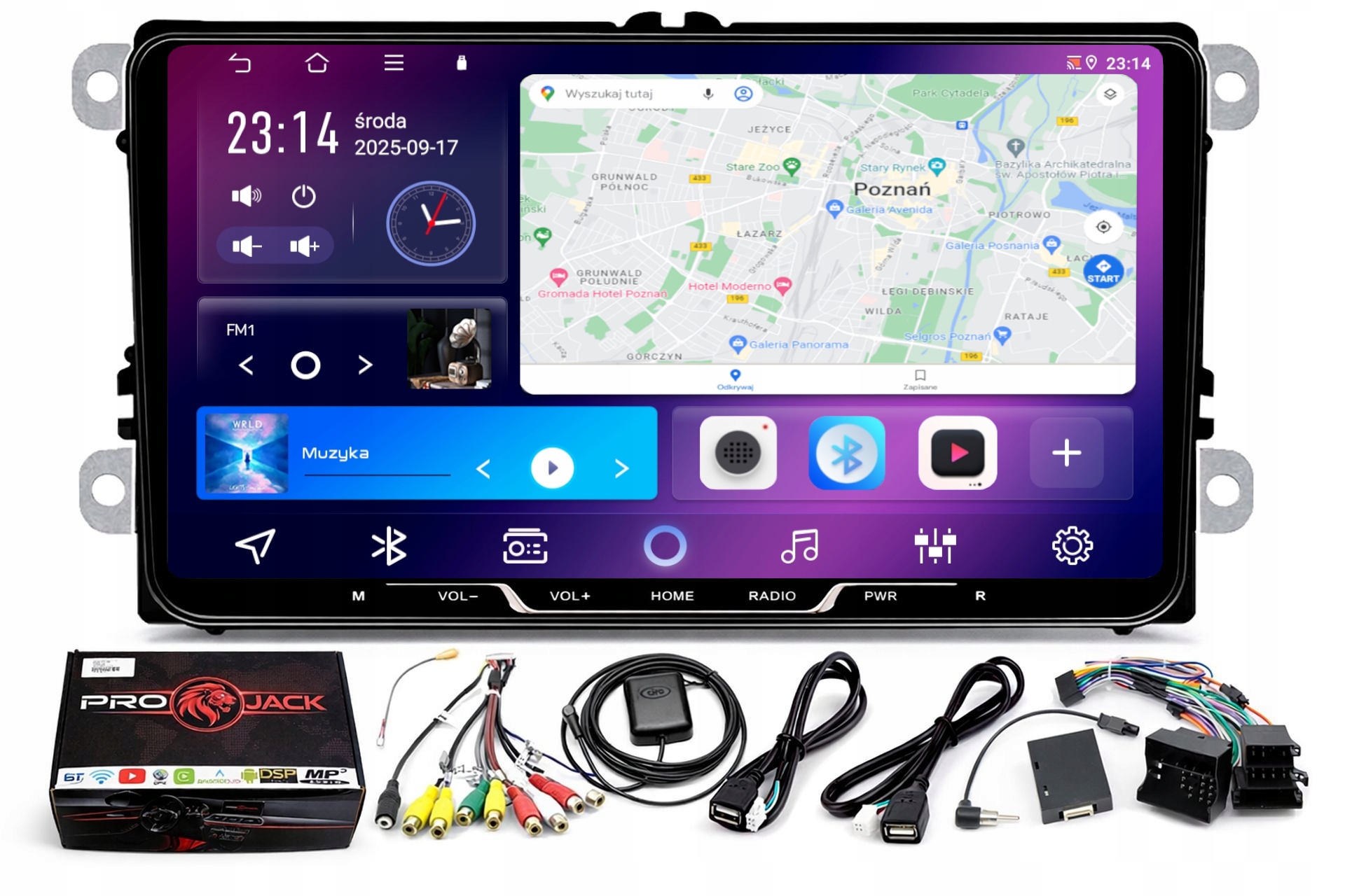 Rádio Navigácia Gps Android Skoda Praktik 2006-2015 Wifi Carplay 4/64GB