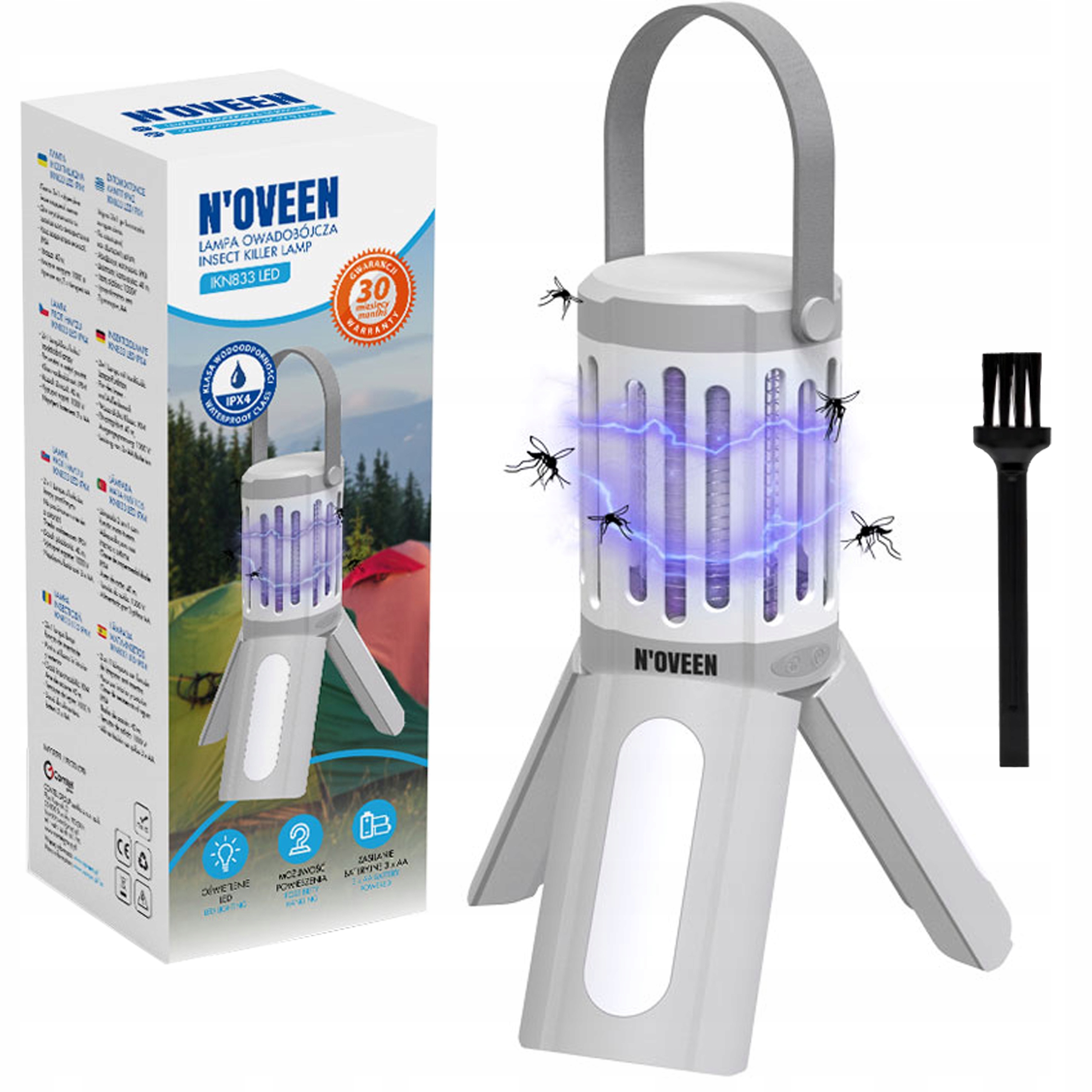 

Lampa Owadobójcza Komary Muchy IPX4 Latarka Led
