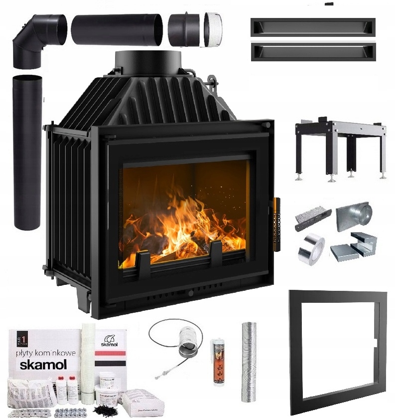 Krbová Vložka Litinová Maja 8 Deco Eko Sada Trubky Lufty Desky