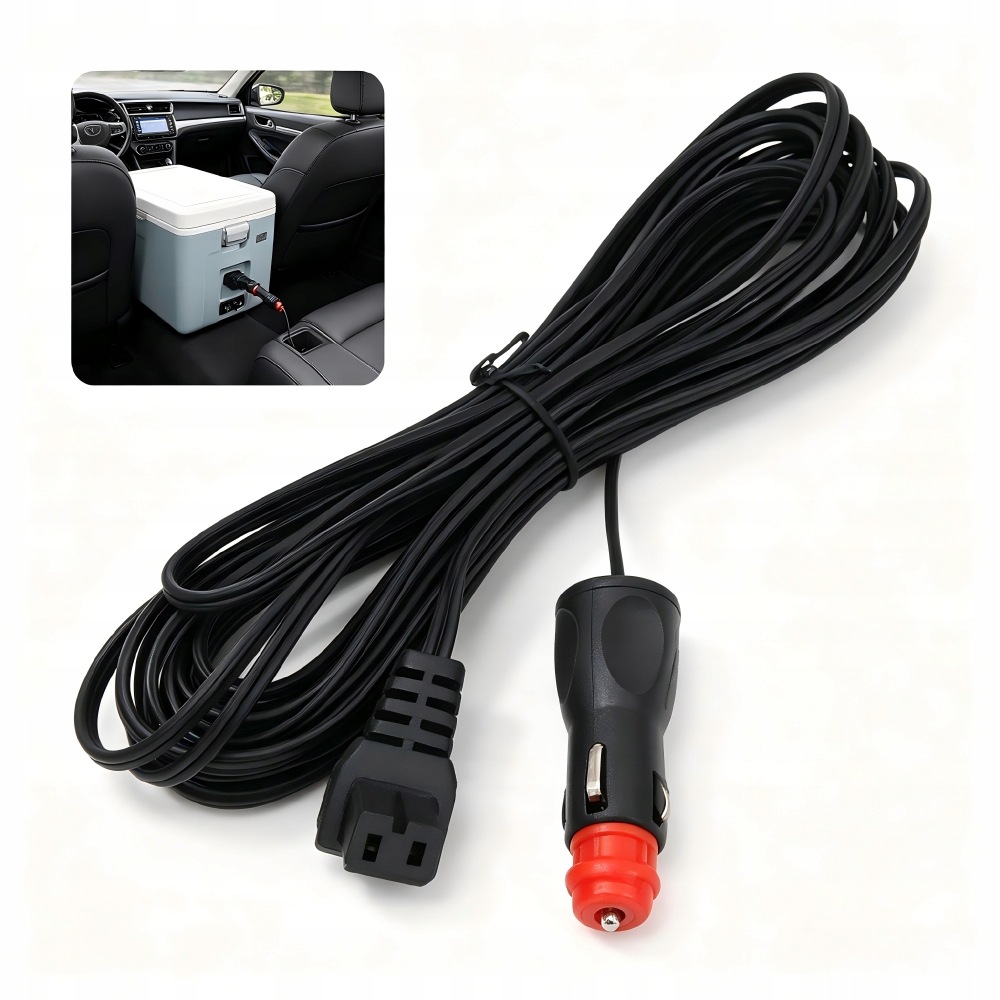 Przewód zasilający kabel do lodówki turystycznej 2m 12/24V