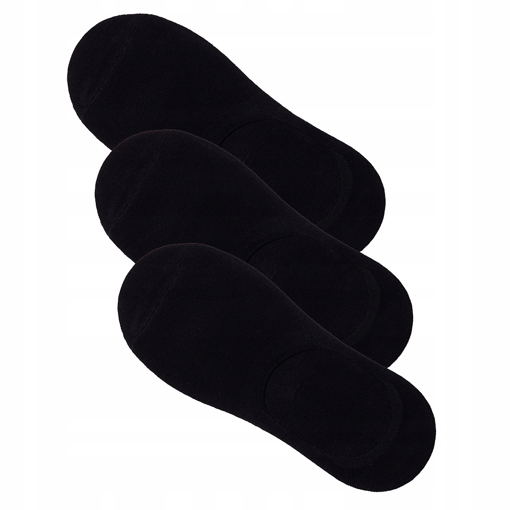 Pánske ponožky členkové ponožky U155 čierne 3-pack one size