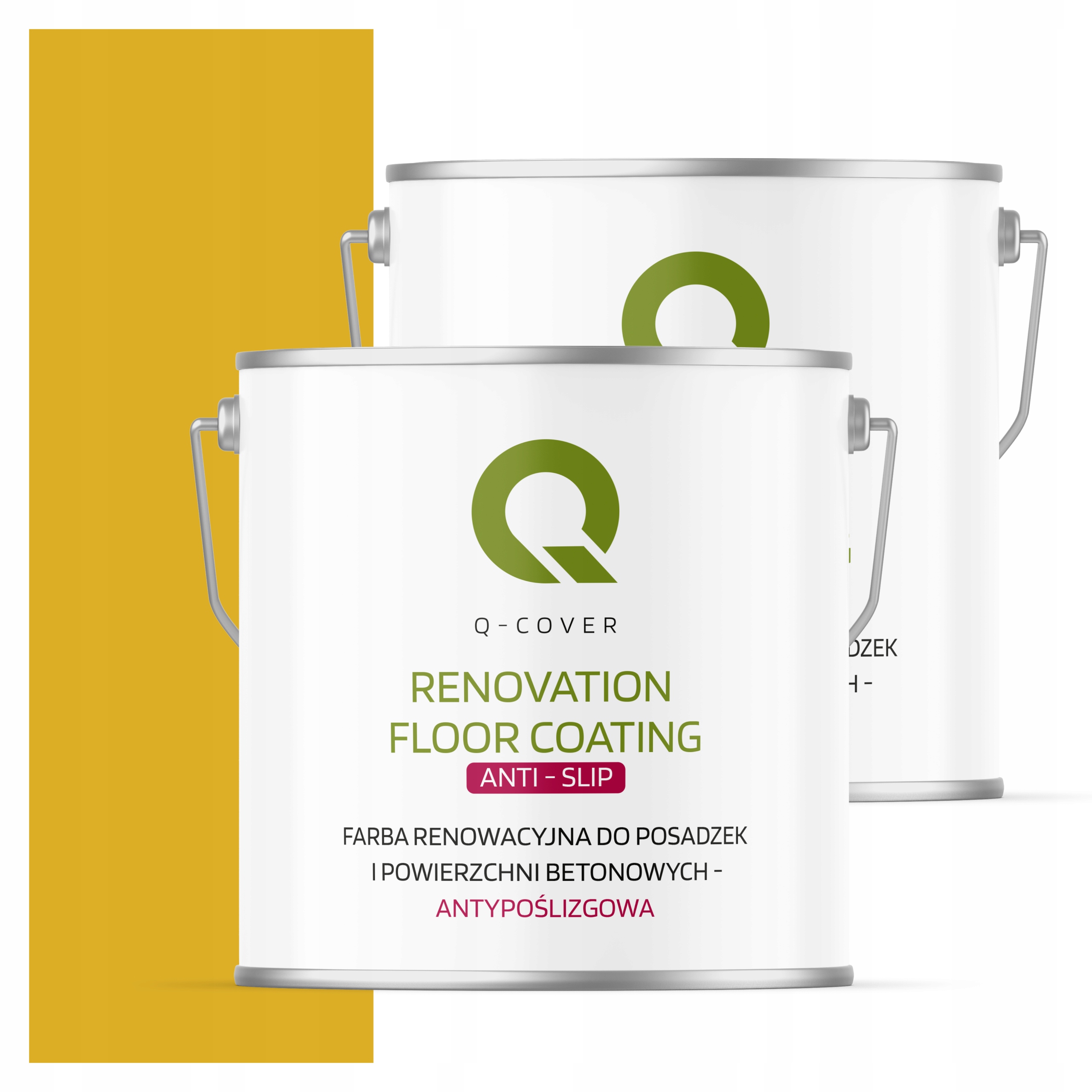 Protišmyková renovačná farba na betón 5L Žltá Citrónová Ral 1012 Mat