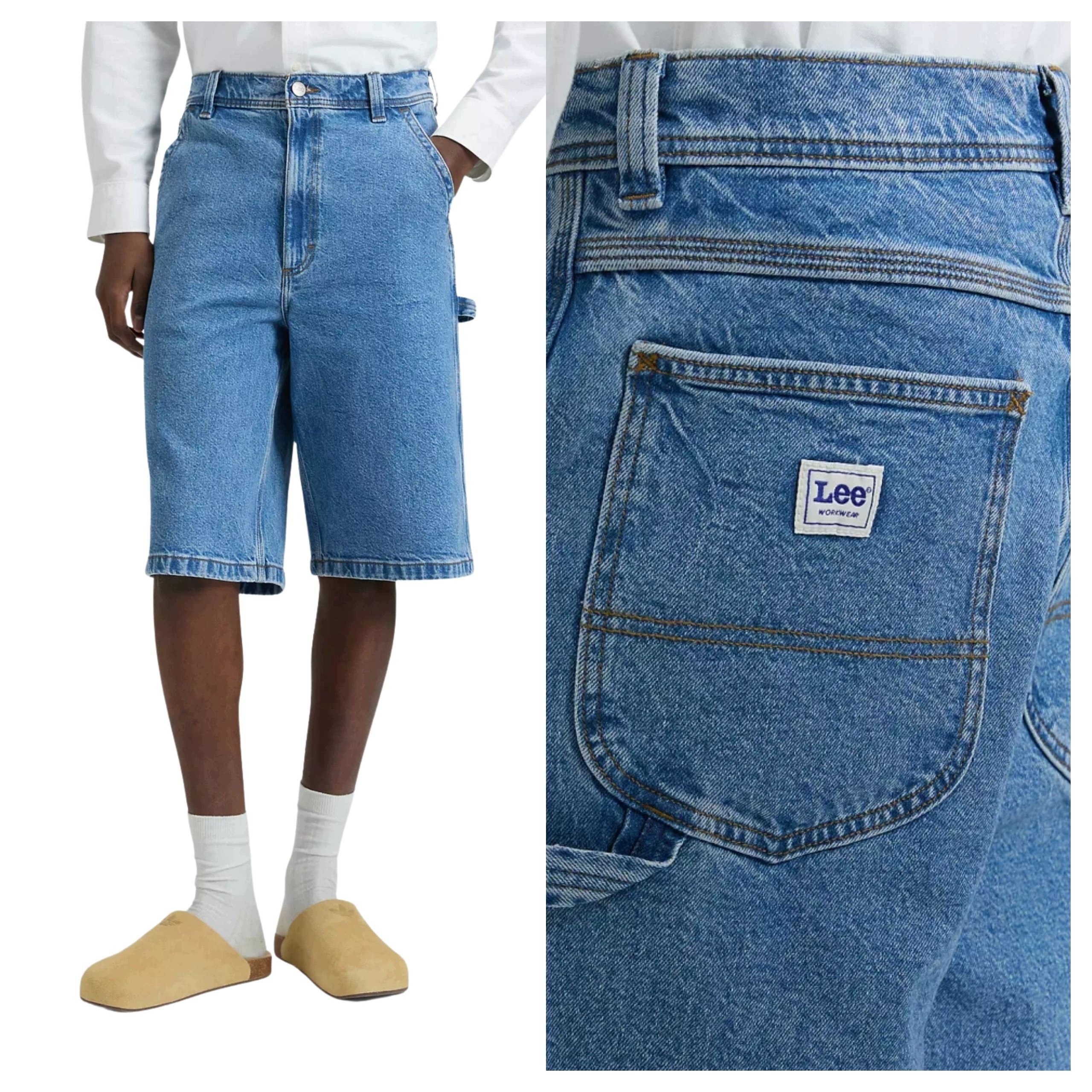 Pánské šortky Lee Workwear Skater Short Modré Kraťasy W31
