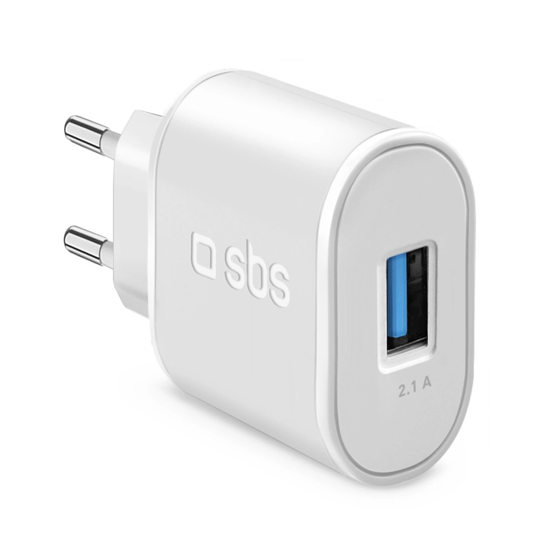 Ładowarka sieciowa Sbs TETR1USB2AWFAST 10W Usb-a biała