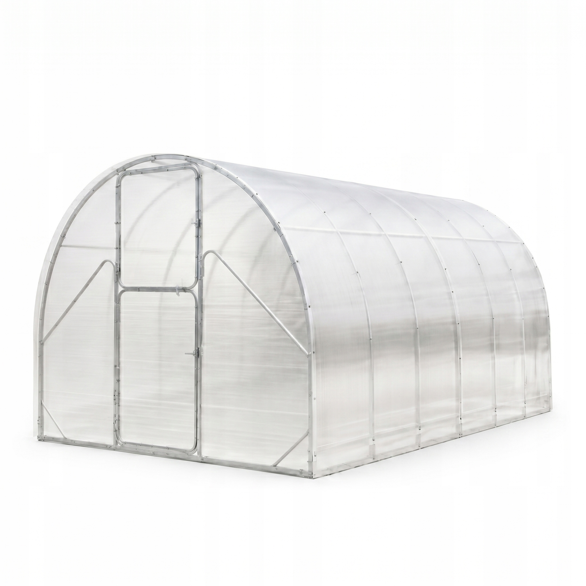 Polykarbonátový skleník 3x10 m, zahradní tunel, profily 20x40 mm, tloušťka 6 mm