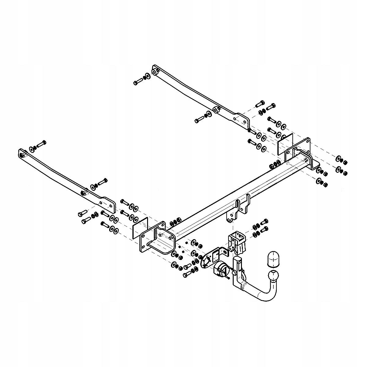 Hak holowniczy Wypinany do Mercedes C C204 Coupe 11-15 MODUŁ 13 PIN GRATIS Producent Steinhof