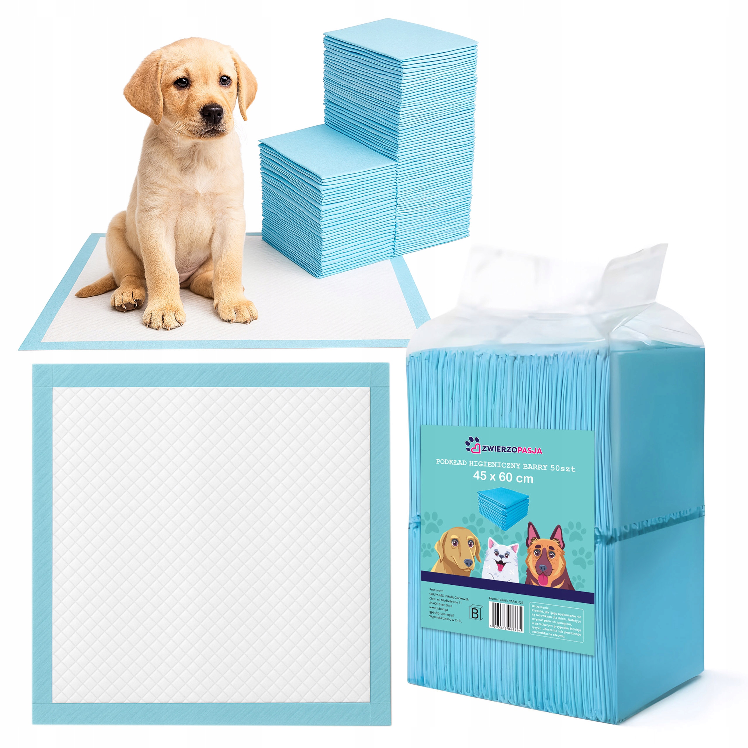 Levně Hygienické Podložky Pro Psa Kočku Na Jedno Použití Učení 60x90