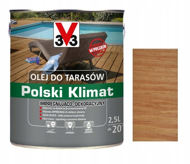

V33 Olej Do Tarasów Polski Klimat Tek 3V3 2.5L