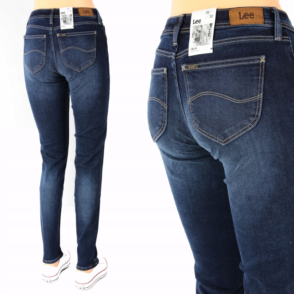 

Lee Emlyn Slim Jeansy Proste Spodnie _ W26 L31