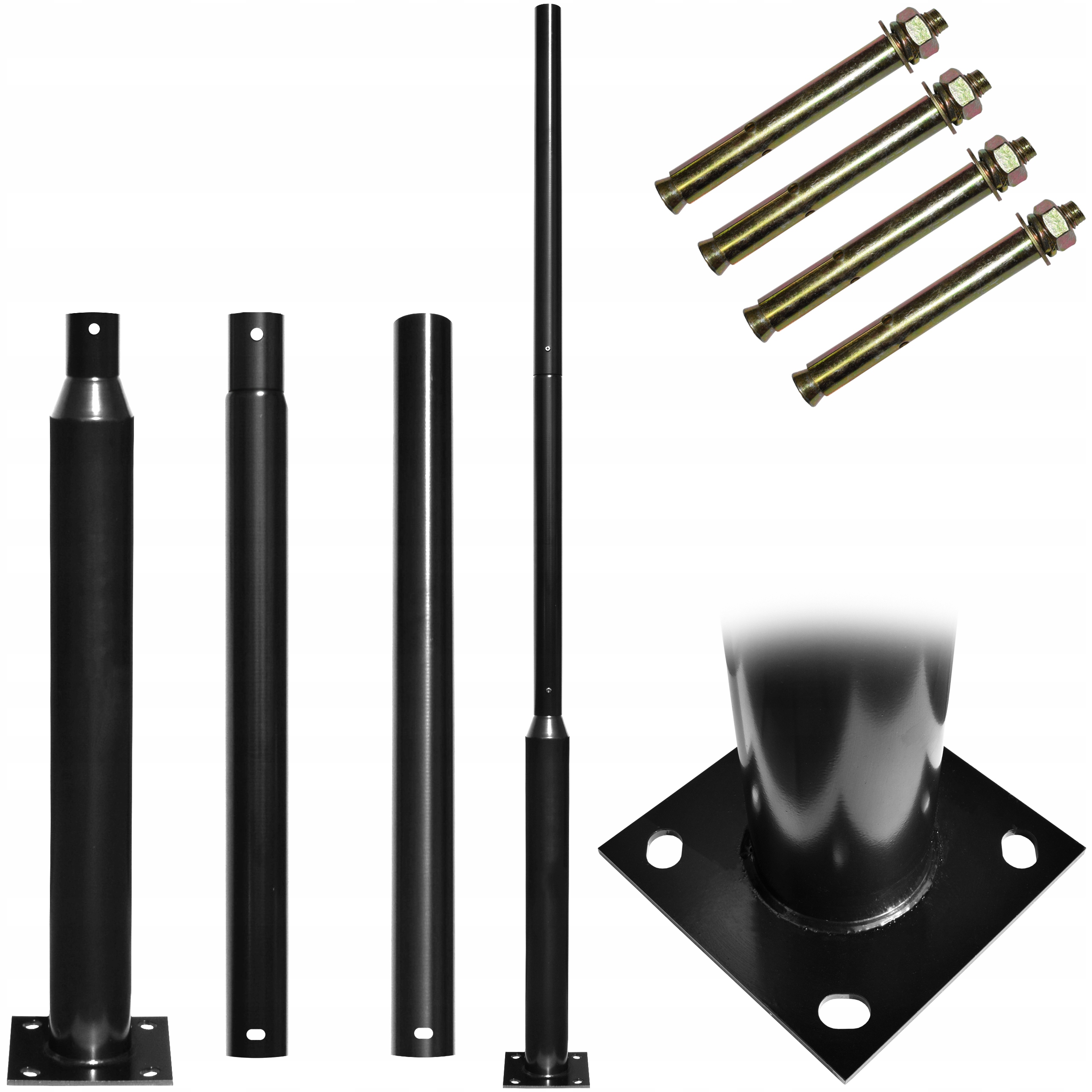 Osvetľovací Stožiar Pre Solárne Lampá Pouličné Lampá 3 Metre 75 mm