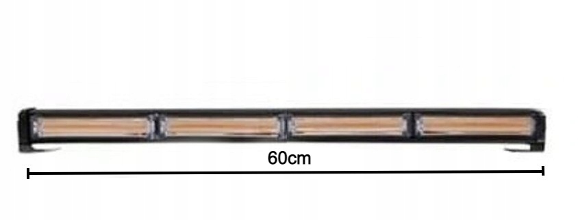 LED60 - Светодиодный предупреждающий луч COB петух лампа 60 см 80 Вт