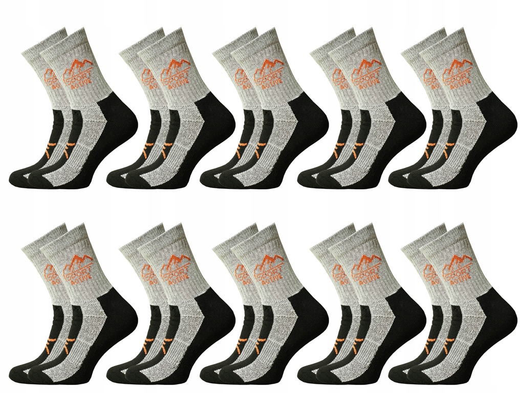 

10x Polskie Skarpety Thermo Frotte Max bezuciskowe
