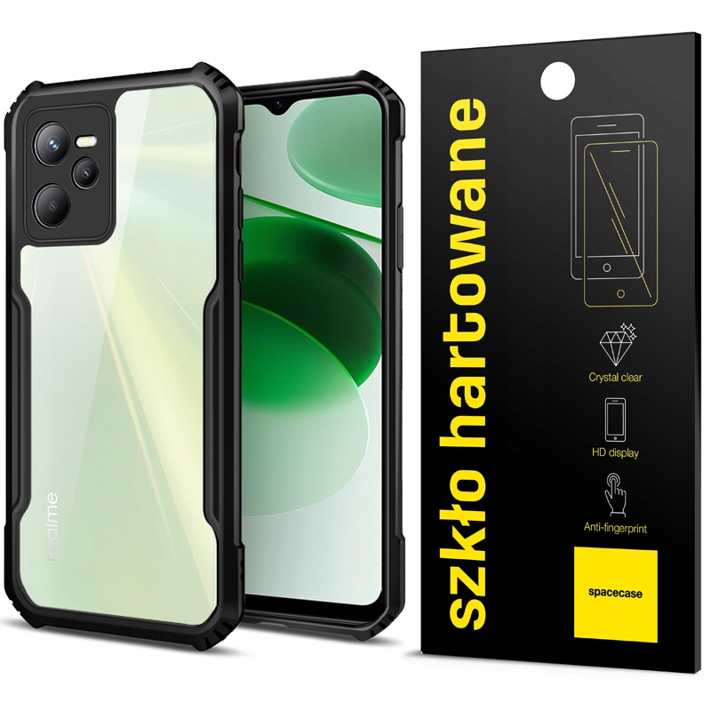 

Etui Beetle Pancerne Do Realme C35 Pełne Szkło