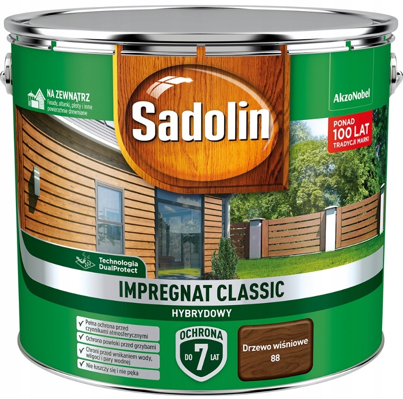Sadolin Classic- impregnat, drzewo wiśniowe, 9l