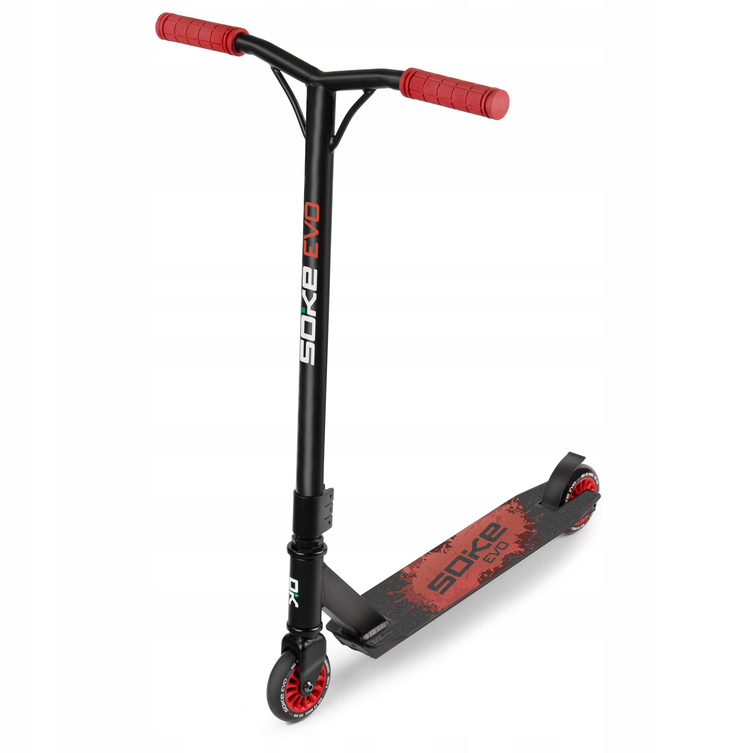 Hulajnoga dwukołowa Soke aluminiowa składana czerwona 100 mm