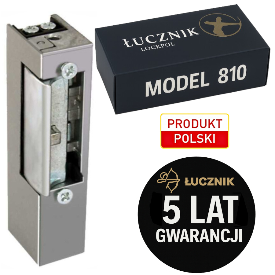 Elektrozaczep Łucznik 810 12-24V Ac/dc podstawowy