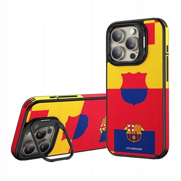 Pouzdro pro iPhone 15 Pro Fc Barcelona Kožené Magnetické Magsafe Mf