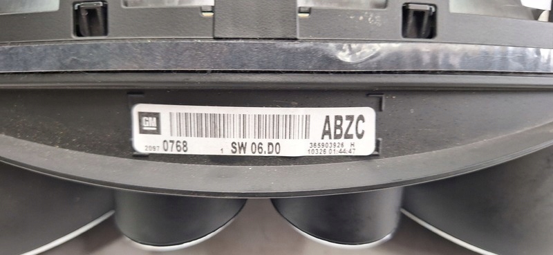 dials OPEL INSIGNIA A 20970768