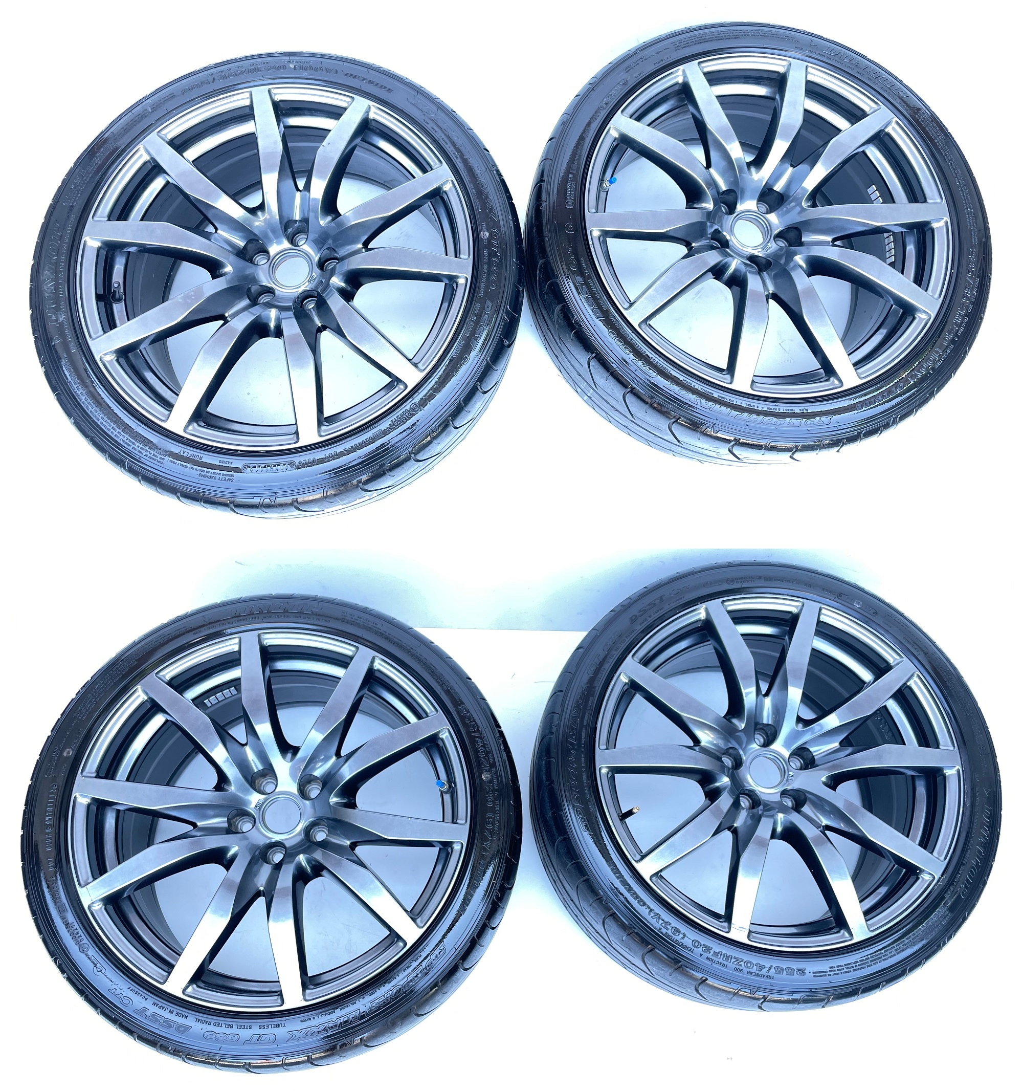 NISSAN GT-R GTR КОЛЕСА ДИСКИ ШИНИ 2855r20 20'' DUNLOP Kb50ask75 Kb51ask76