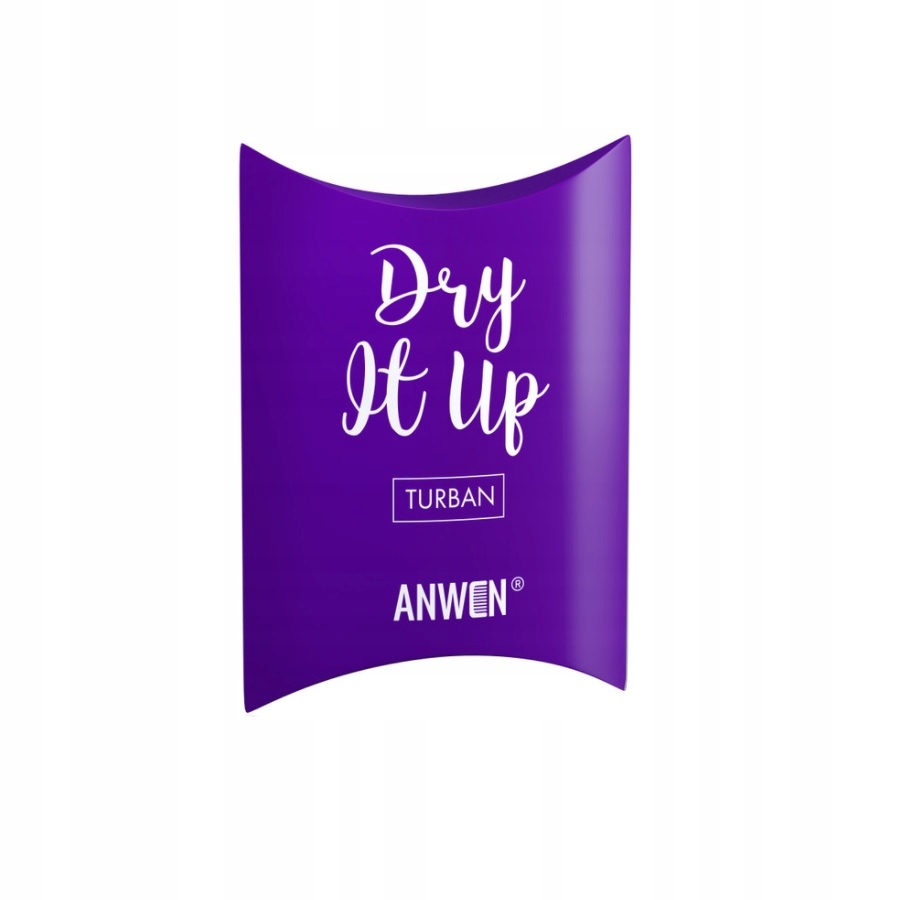 Anwen Dry It Up turban do włosów Fioletowy