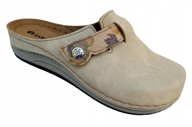 Inblu Miękkie Pełne Klapki Skórzana Wkładka PF04 R. 36