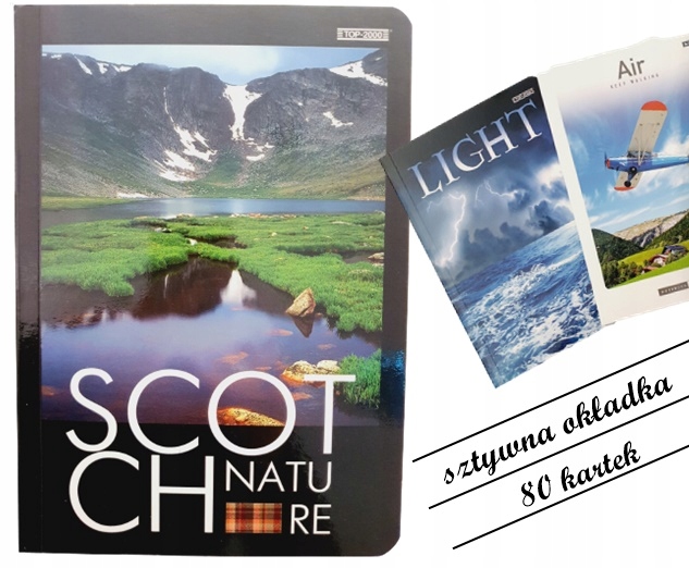 

Zeszyt 80k Gruba Szeroka Linia margines A5 Top2000