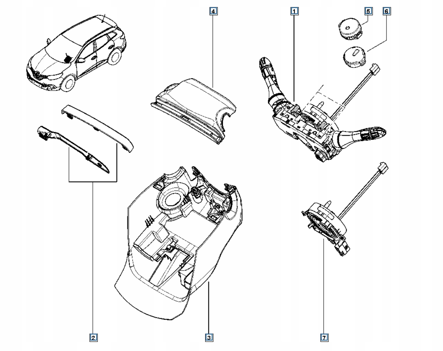 Czujnik sensor deszczu 285356725R Renault Numer katalogowy oryginału 285356725R