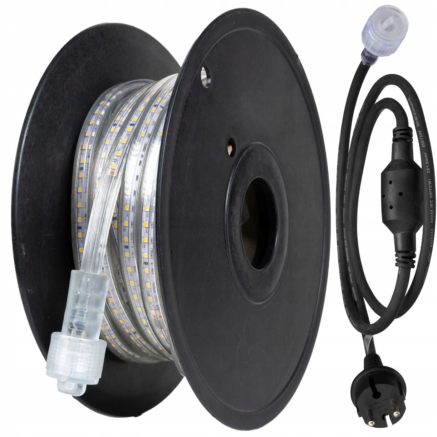 Led stavebná páska 6000lm 4000K 63W Sunlit 10 m Mareld Napájací kábel